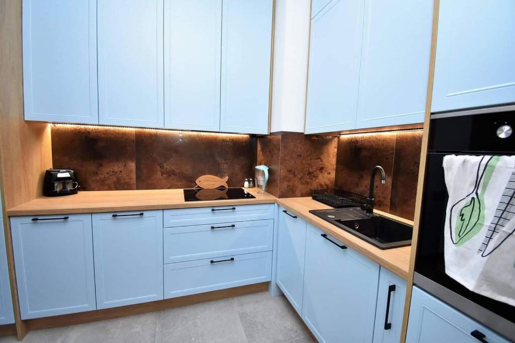 Apartament Blue Bastion Walowa 23C Z Klimatyzacja I Miejscem Parkingowym W Podziemnym Parkingu 그단스크 외부 사진